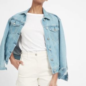 Everlane Cotton Twill Shorts in Bone